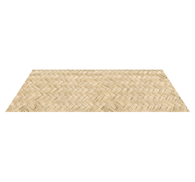Basket weave imitation wood effect vinyl carpet - TenStickers