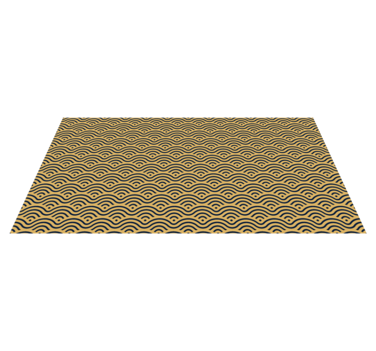 Wavy Patterned Look geometric vinyl carpet - TenStickers