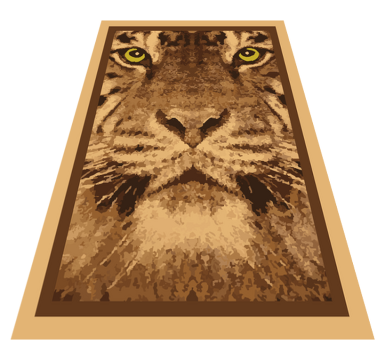 Majestic tiger face animal vinyl carpet - TenStickers