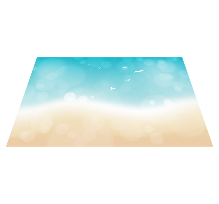 Ocean Breeze living room vinyl carpet - TenStickers