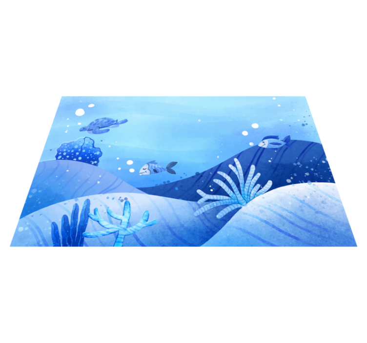 Ocean Scene nature vinyl carpet - TenStickers