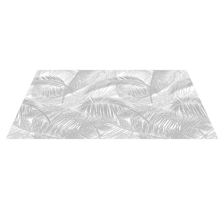 Stylish Palm Leaves nature vinyl carpet - TenStickers