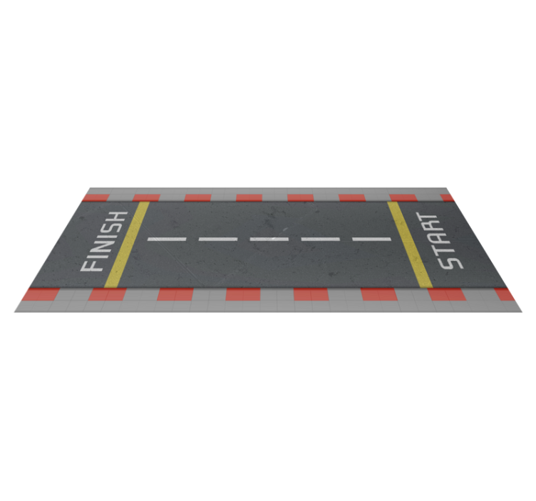 Classic race track road vinyl carpet - TenStickers