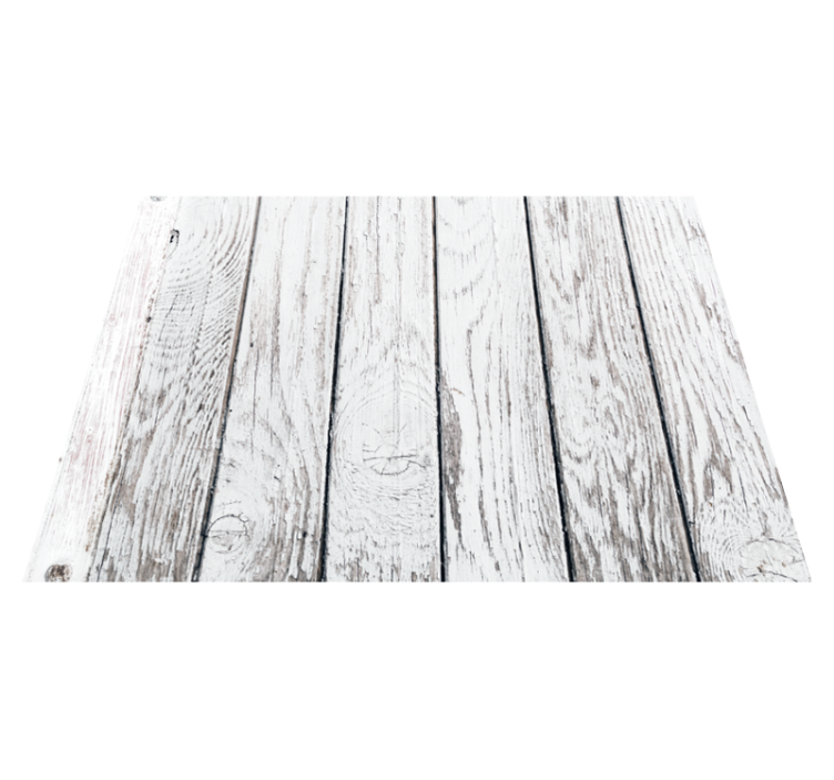 Whitewashed Timber wood effect vinyl carpet - TenStickers