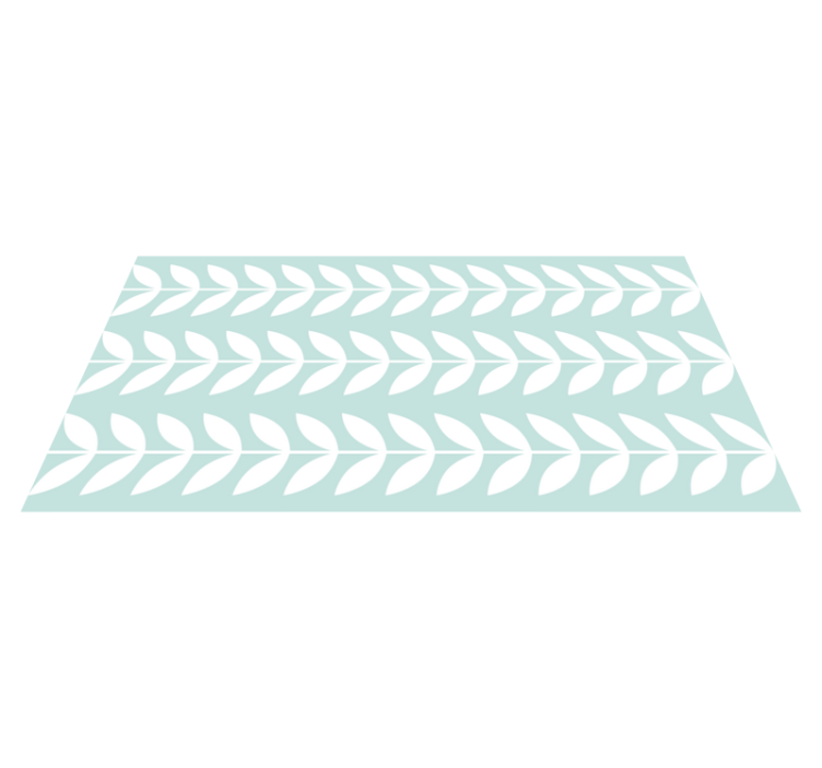 Leafy green pattern nature vinyl carpet - TenStickers