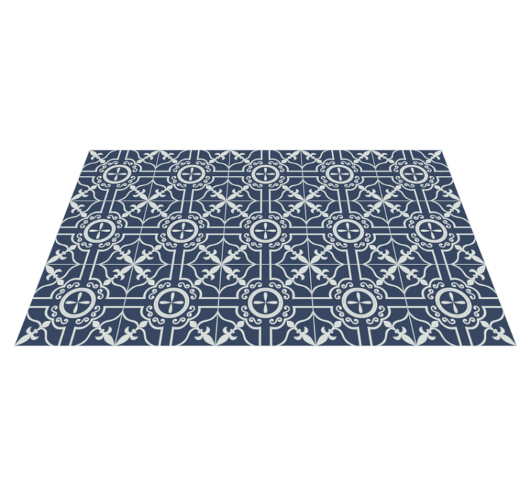 Classic tiles pattern bedroom vinyl carpet - TenStickers