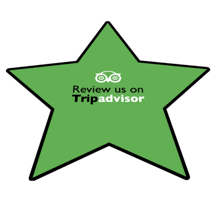 Review us on Tripadvisor custom vinyl carpet - TenStickers