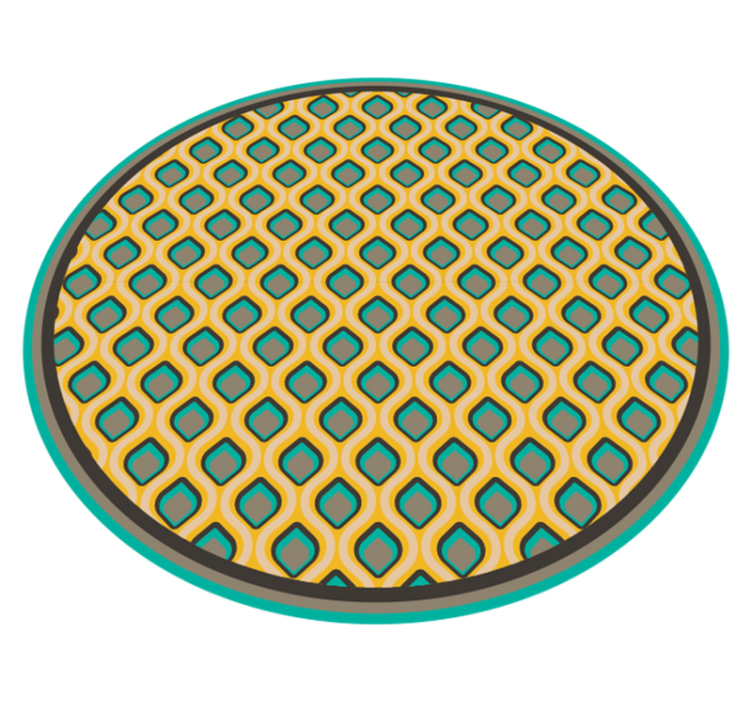 Mod mid century pattern kitchen vinyl carpet - TenStickers