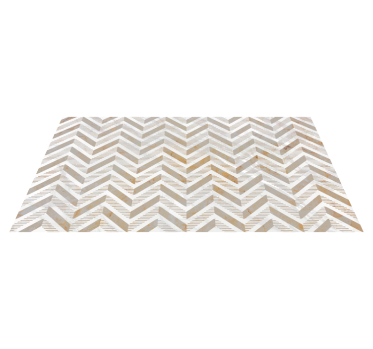 Stylish chevron kitchen vinyl carpet - TenStickers