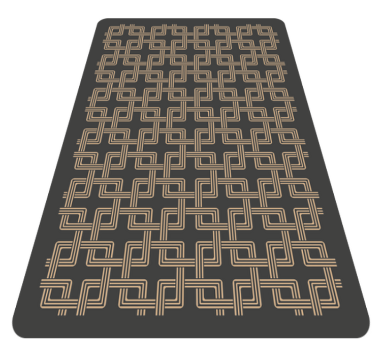 Elegant Line Patterns mosaic vinyl carpet - TenStickers
