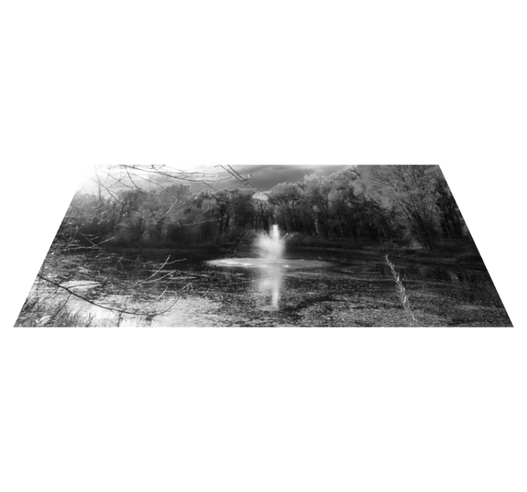 Serene Waterfall View nature vinyl carpet - TenStickers
