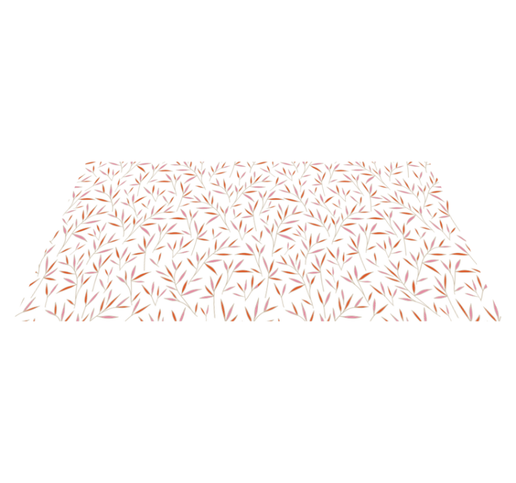 Delicate Leaf Pattern floral vinyl carpet - TenStickers