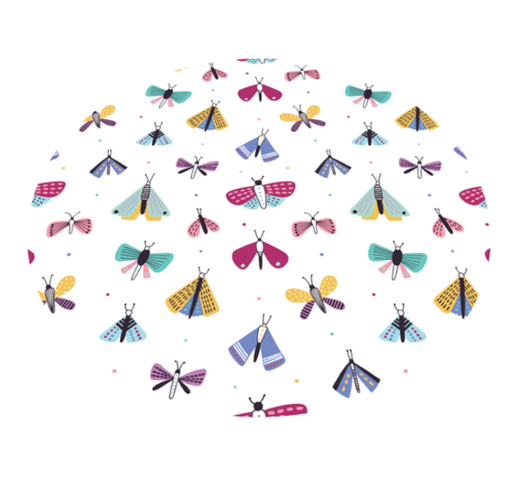 Colorful Insect Collection nursery vinyl carpet - TenStickers