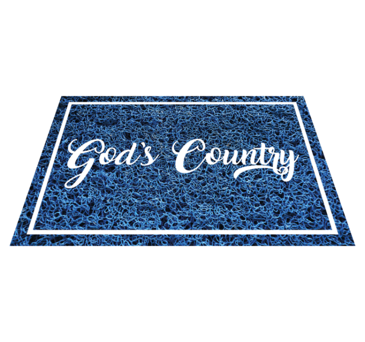 God's Country Phrase custom vinyl carpet - TenStickers