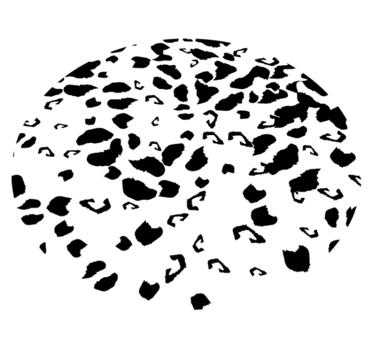 Black and white giraffe spots animal print vinyl carpet - TenStickers