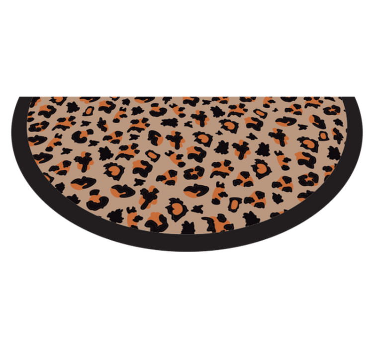 Bold leopard design animal print vinyl carpet - TenStickers