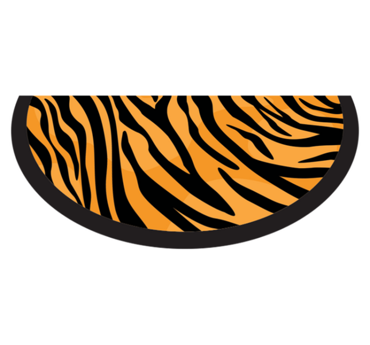 Tiger stripes design animal print vinyl carpet - TenStickers