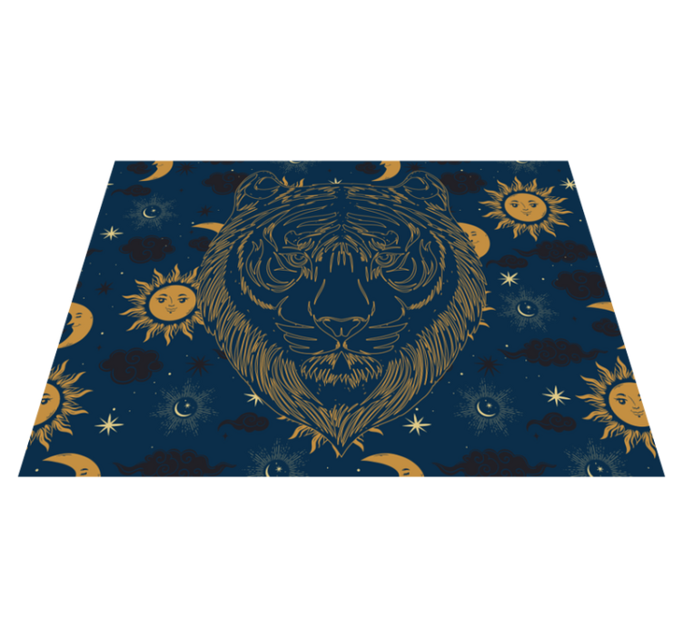 TIGER AND SUNS animal print vinyl carpet - TenStickers