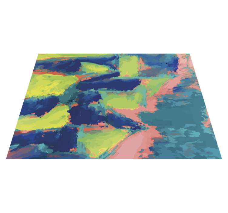 Abstract Color Sections modern vinyl carpet - TenStickers