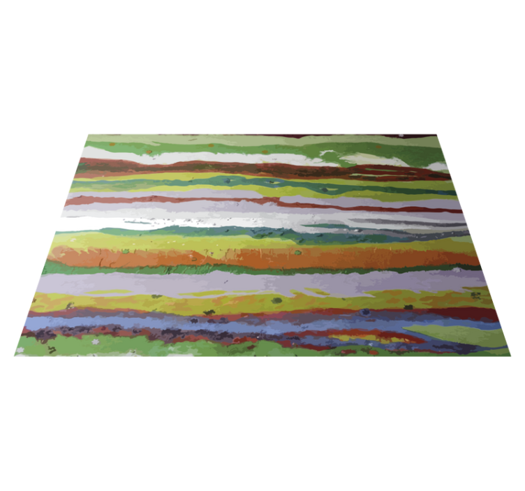 Vibrant painted colours striped vinyl carpet - TenStickers