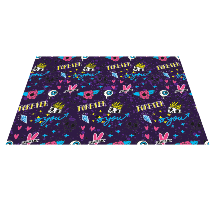 FOREVER YOU DESIGN kids vinyl carpet - TenStickers