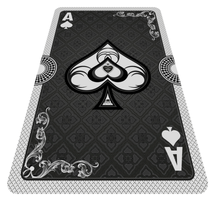 Playing Card Ace game vinyl carpet - TenStickers