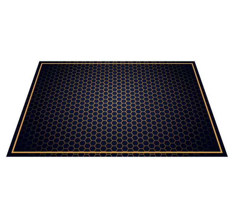 Honeycomb Chic geometric vinyl carpet - TenStickers