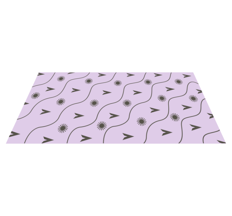 Wave Pattern Vibrance modern vinyl carpet - TenStickers