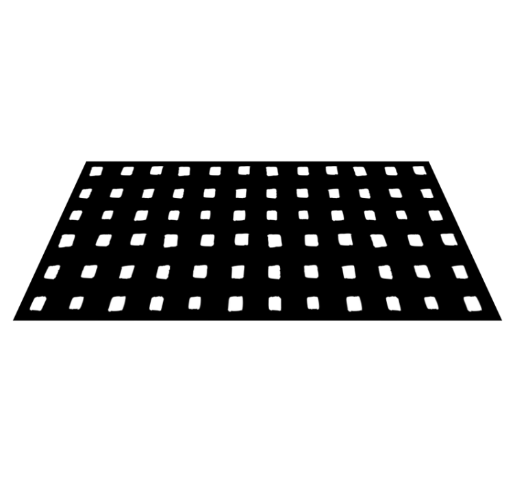 Black and white square pattern minimalist vinyl carpet - TenStickers