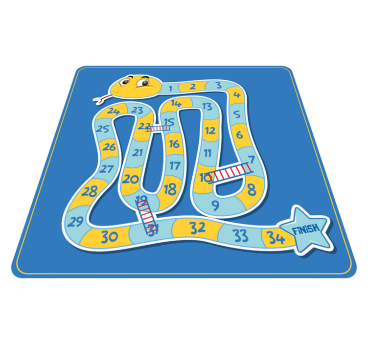 Snake and ladders game vinyl carpet - TenStickers