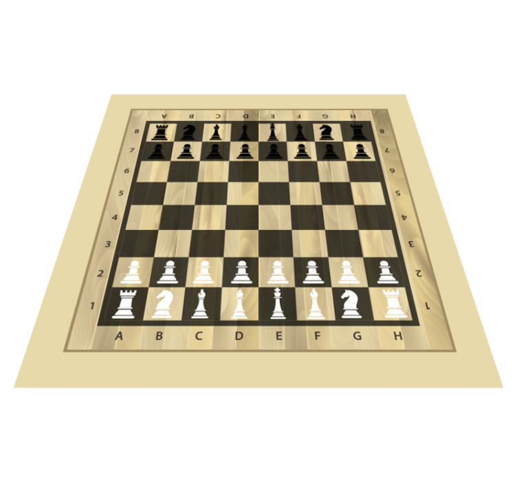 Chess Playing Surface game vinyl carpet - TenStickers