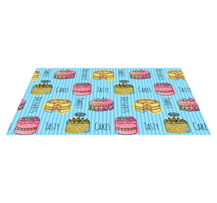 Sweet treats delight kitchen vinyl carpet - TenStickers
