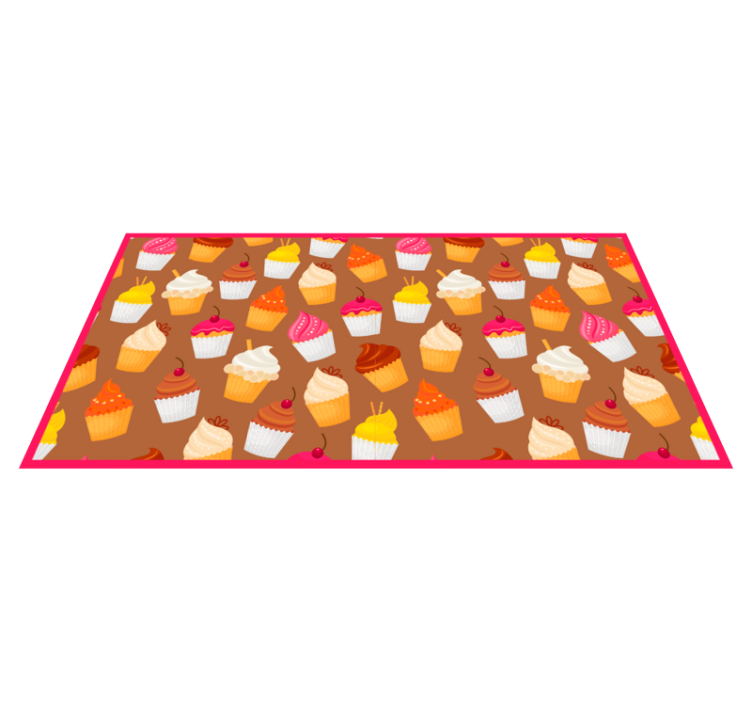 Cupcake delight kitchen vinyl carpet - TenStickers