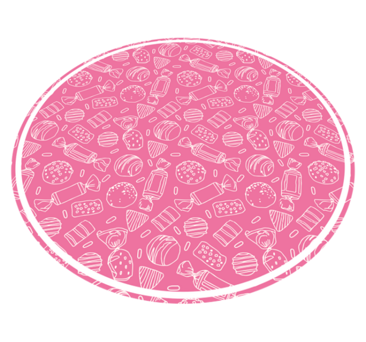 Cadny pink pattern kids vinyl carpet - TenStickers