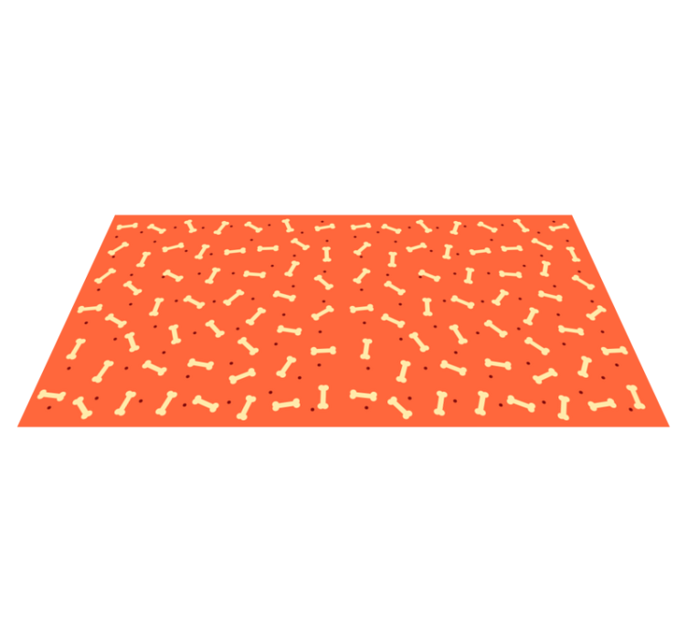Bone Motif entrance hall vinyl carpet - TenStickers
