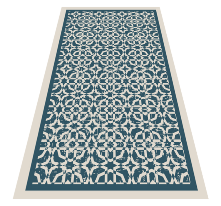 Intricate patterned style bedroom vinyl carpet - TenStickers