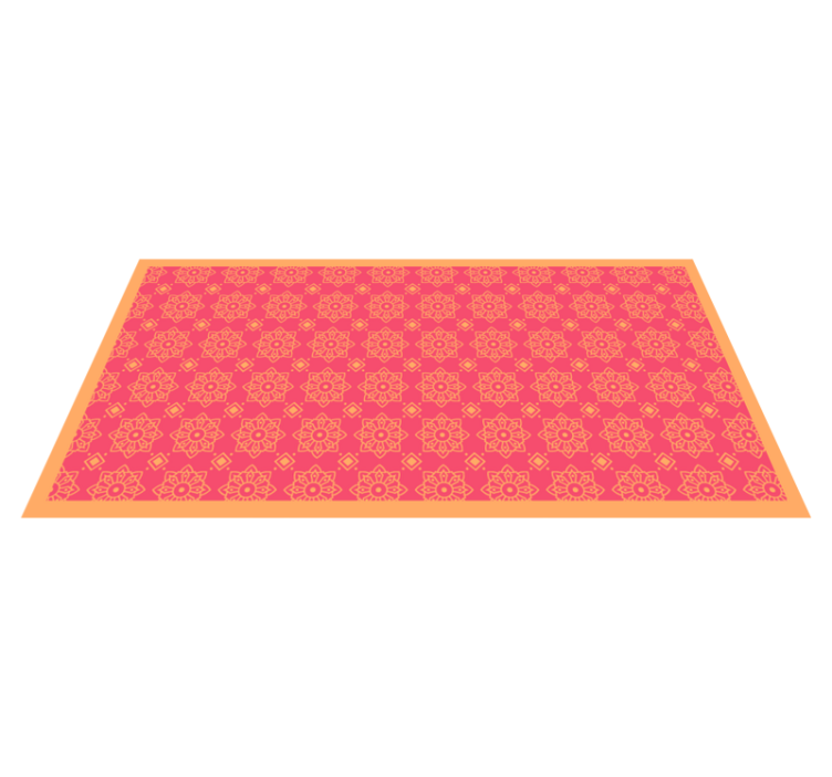 Sophisticated pink tiles living room vinyl carpet - TenStickers