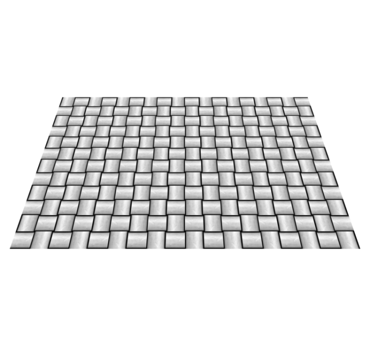 Grey squares motif marble vinyl carpet - TenStickers