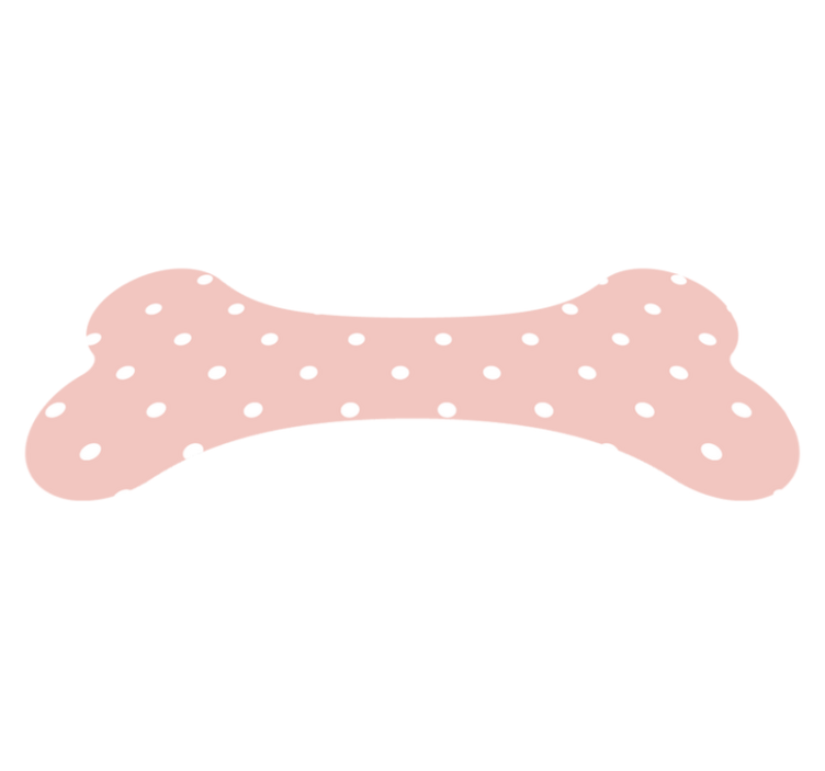 PINK POLKA DOT BONE modern vinyl carpet - TenStickers