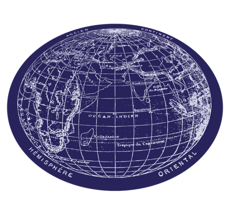 World Map Display bedroom vinyl carpet - TenStickers