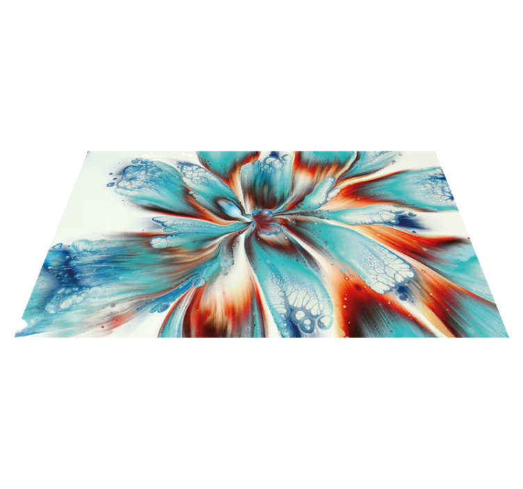 Abstract floral swirl bedroom vinyl carpet - TenStickers