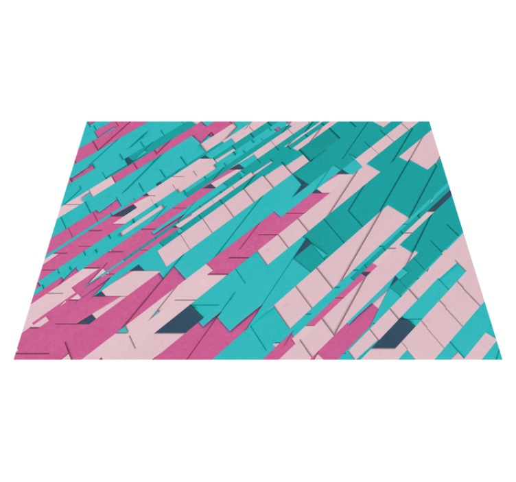 Abstract Angular Pattern geometric vinyl carpet - TenStickers