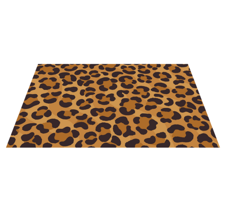 Jaguar skin animal print vinyl rug - TenStickers