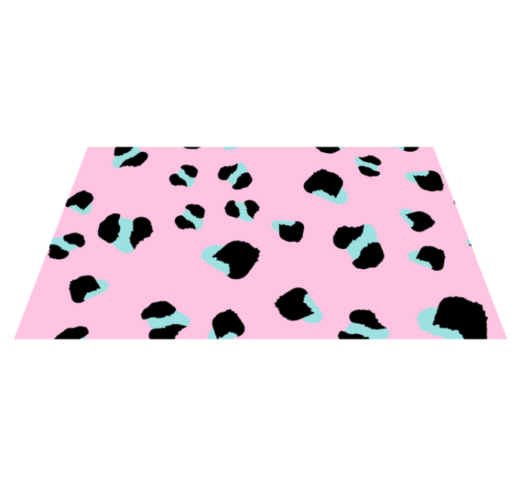 Bold leopard spots animal print vinyl carpet - TenStickers