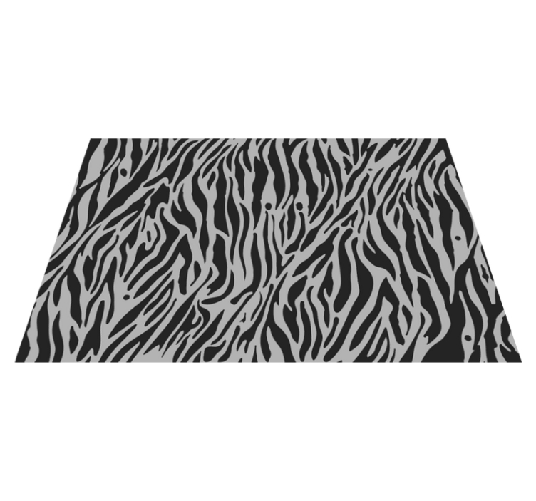 Zebra Pattern Stripes animal print vinyl carpet - TenStickers