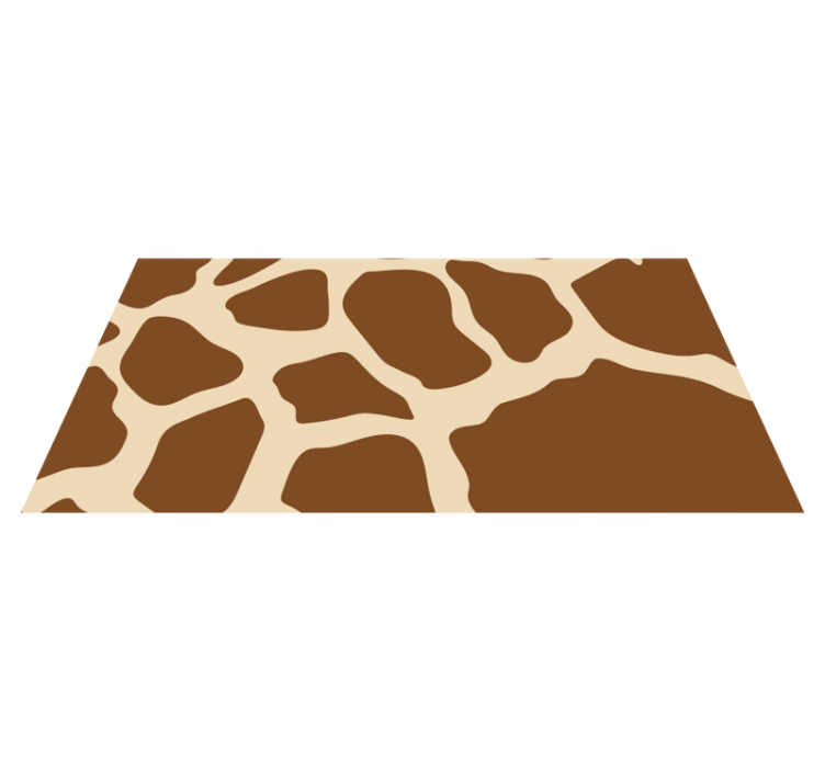 Giraffe pattern style animal print vinyl carpet - TenStickers