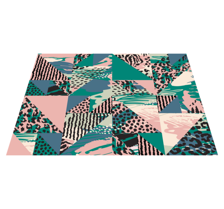 Geometric Layered Abstractions texture vinyl carpet - TenStickers