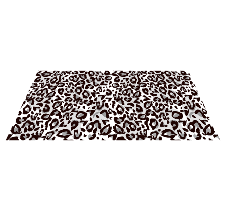 Leopard strokes motif animal print vinyl carpet - TenStickers