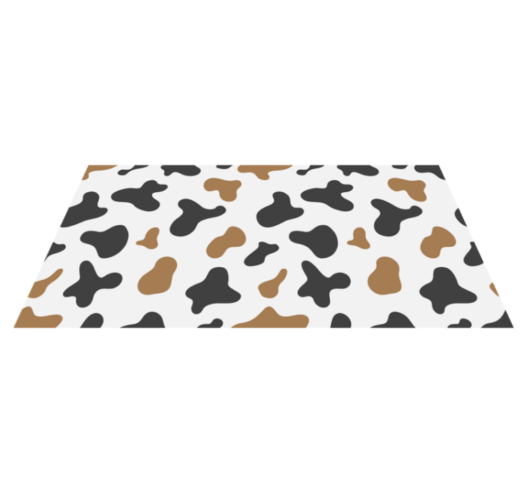 Animal print vinyl carpet cowhide design - TenStickers