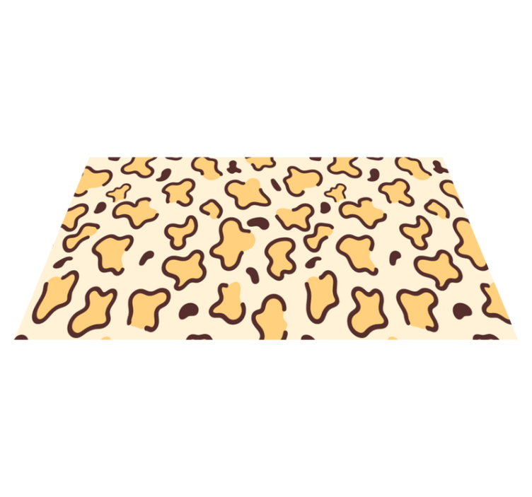Big leopard shapes animal print vinyl carpet - TenStickers